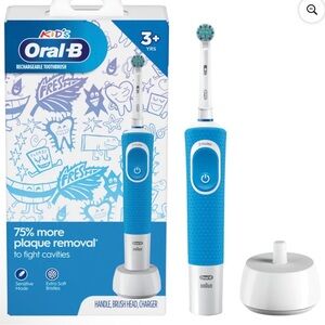 Oral-B Kids Electric Toothbrush with Blue Handle